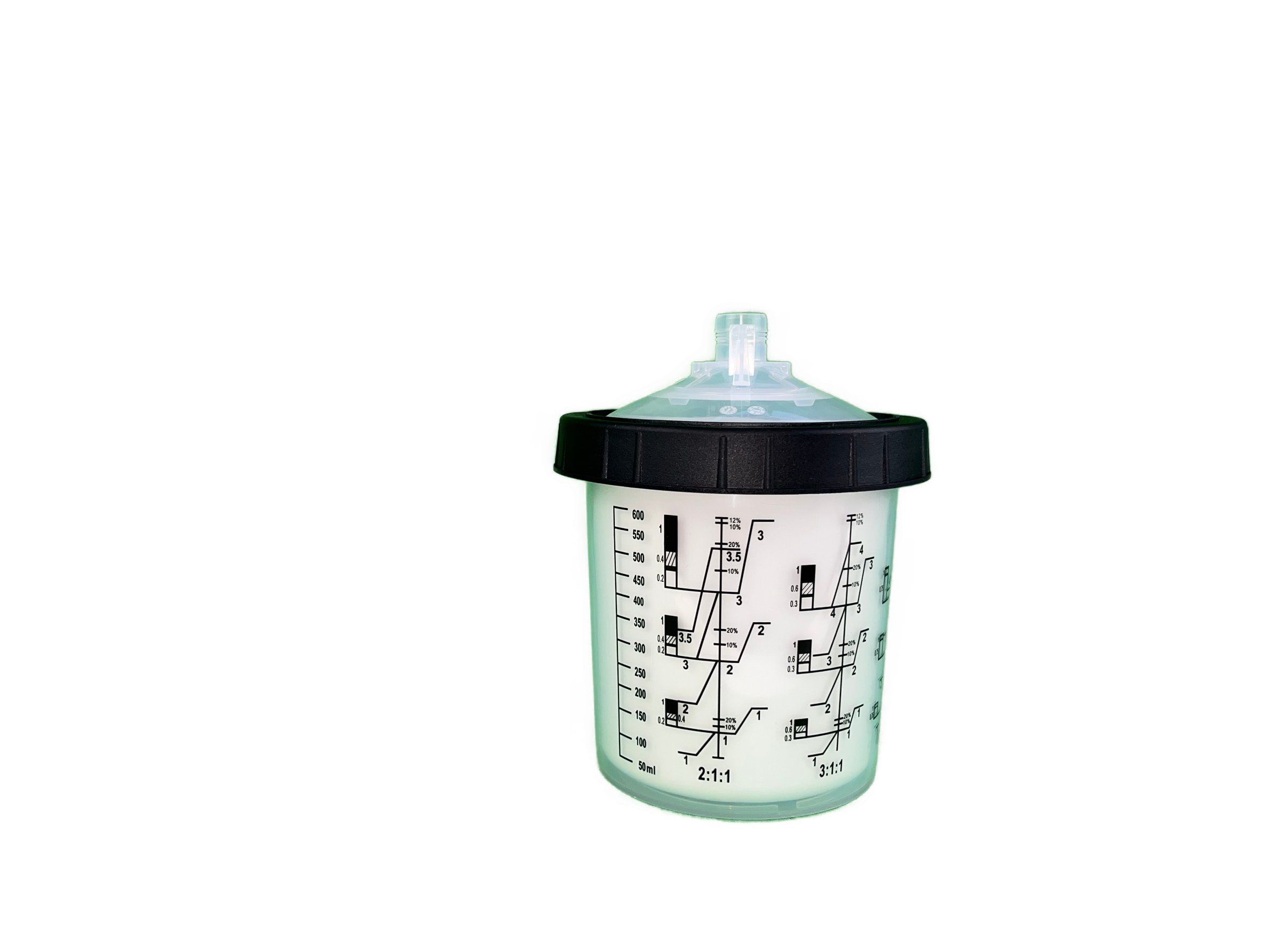 HEGA HPS Lackverarbeitungssystem - 400, 600, 800 ml Becher